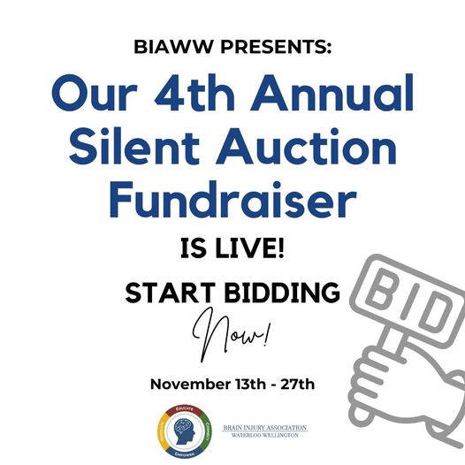 A poster advertising the fourth Annual Silent Auction Fundraiser.