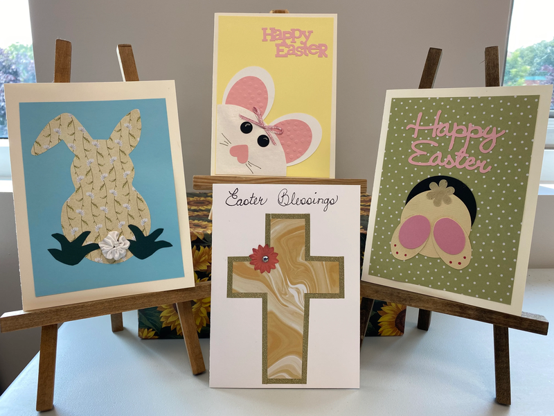 A collection of easter greeting cards.