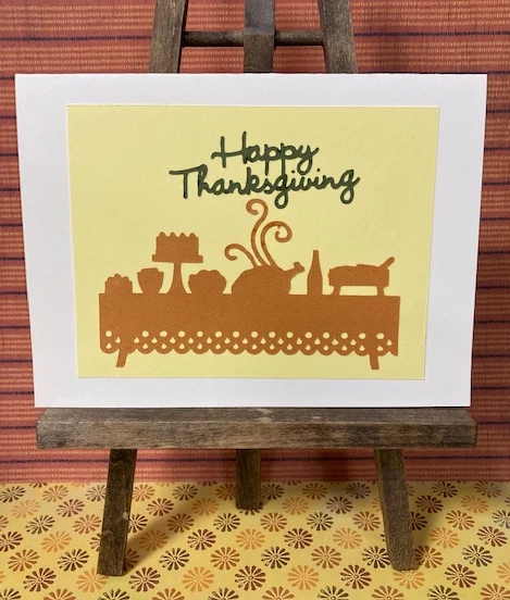 A thanksgiving day card.