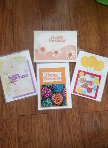 A collection of birthday cards