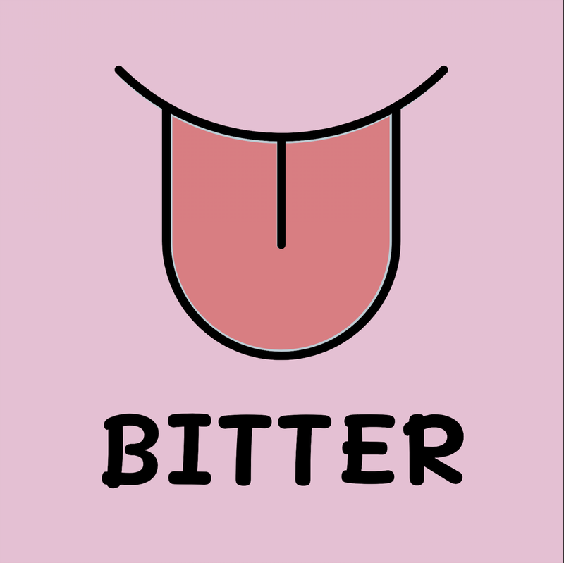 Bitter with a tongue picture.